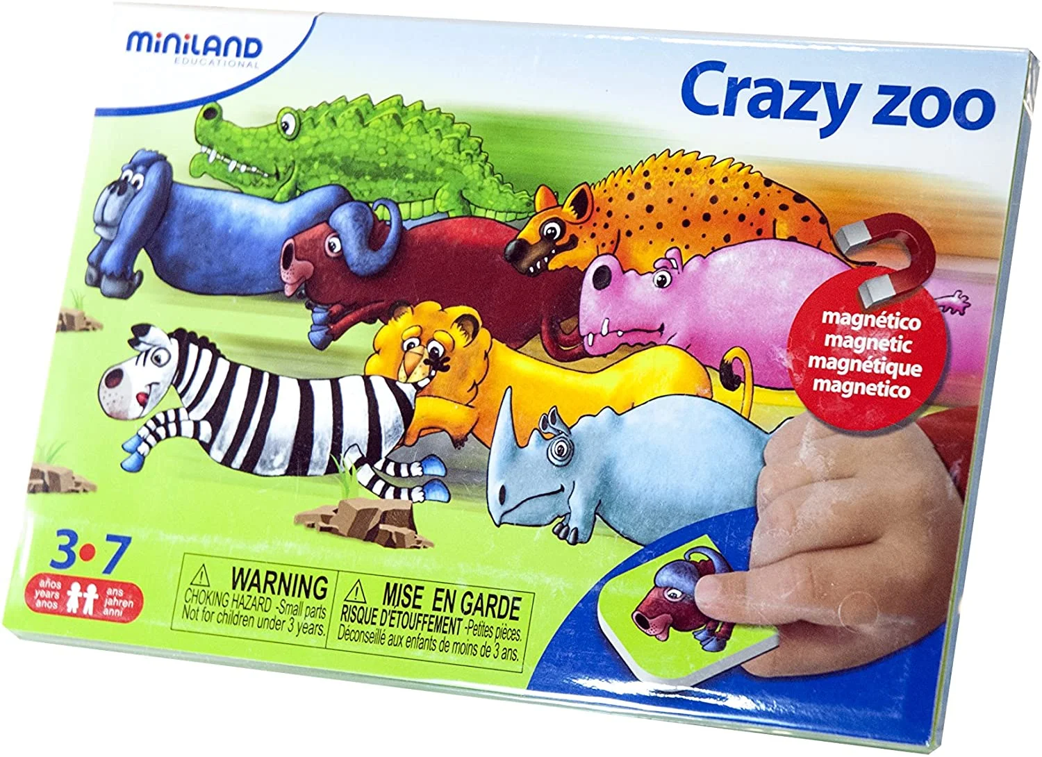 Φωτογραφία προϊόντος: Μαγνητικό Παιχνίδι Crazy Zoo - Miniland 31964