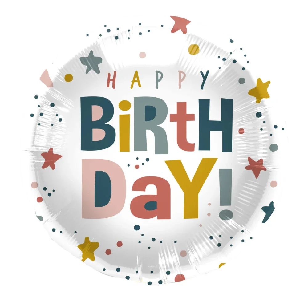 Φωτογραφία προϊόντος: Folat Μπαλόνι Foil Happy Birthday Twinkle Dots 45εκ
