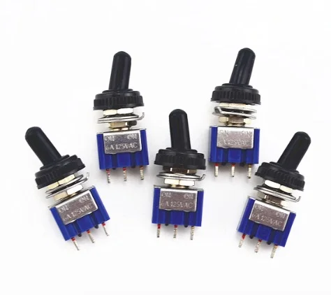 Φωτογραφία προϊόντος: 3-Pin MTS-103 Toggle Switches with waterproof cover (1pcs)
