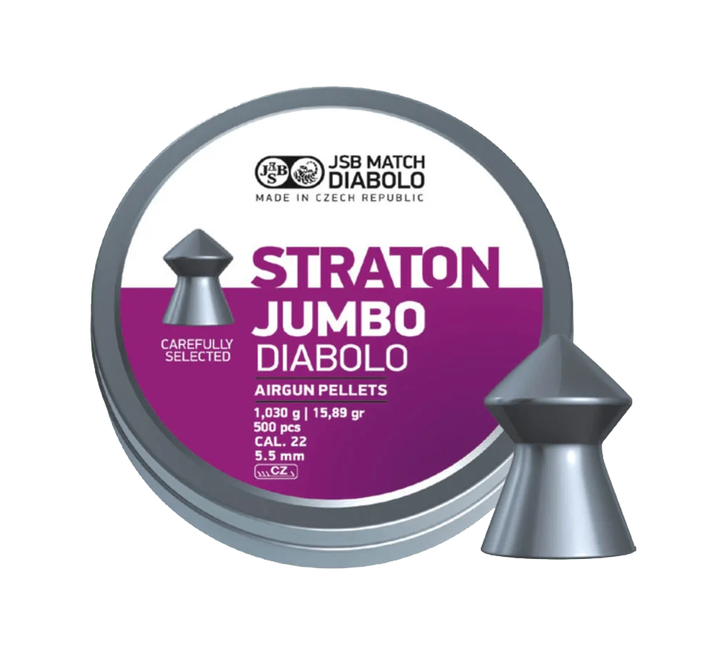 Φωτογραφία προϊόντος: ΒΛΗΜΑΤΑ JSB STRATON 5.50mm / 500, JUMBO, (1,030gr / 15,895g)