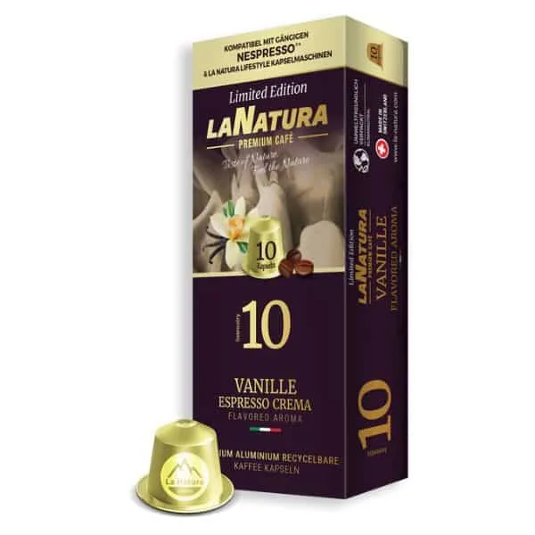 Φωτογραφία προϊόντος: La Natura Espresso Vanilla Aluminium 10 τμχ | Nespresso