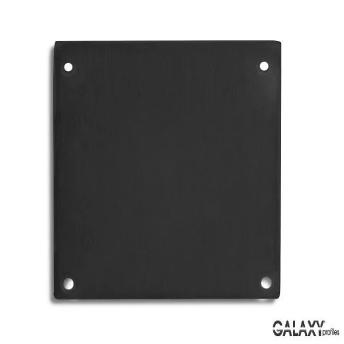 Φωτογραφία προϊόντος: End cap E69 aluminium black RAL9005 for profile PN17, 2 PCS, incl. screws