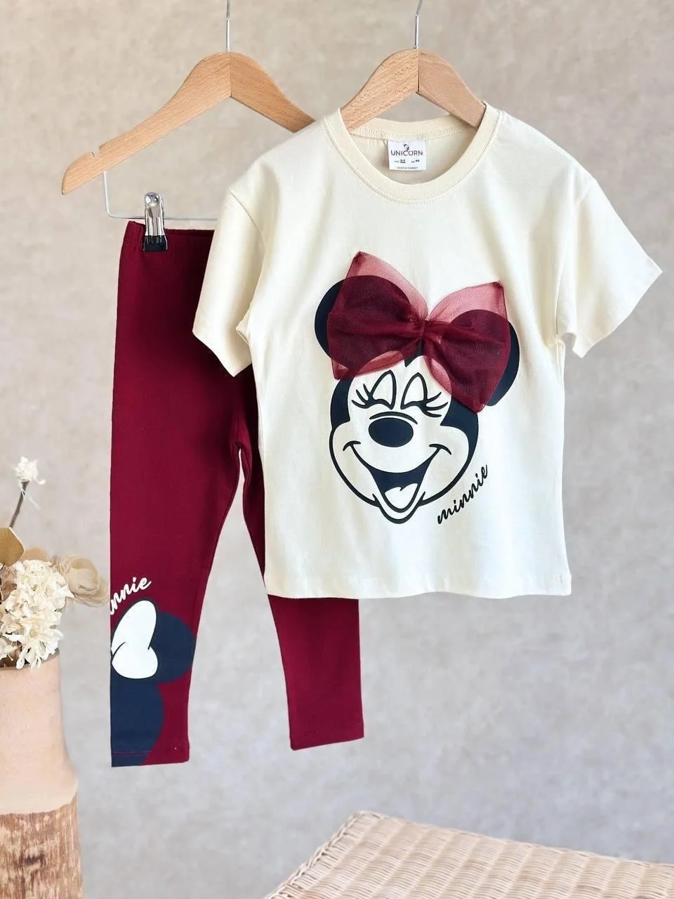 Φωτογραφία προϊόντος: Disney Minnie Mouse Παιδικό Σετ – Εκρού/Μπορντό