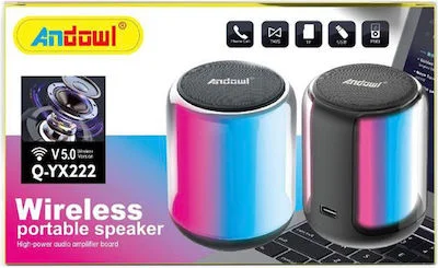 Φωτογραφία προϊόντος: OEM Andowl Q-YX22 Ηχείο Bluetooth 3W με Διάρκεια Μπαταρίας έως 4 ώρες Πολύχρωμο