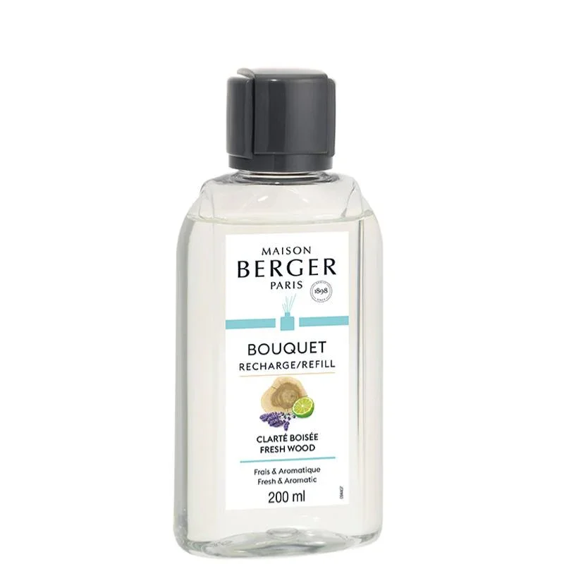 Φωτογραφία προϊόντος: Maison Berger Paris Bouquet Diffuser Refill Υγρό Αναπλήρωσης για Δοχείο Αρωματισμού Χώρου Fresh Wood 200ml