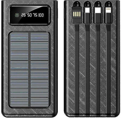 Φωτογραφία προϊόντος: OEM Ηλιακό Power Bank 20000mAh με 2 Θύρες USB-A Μαύρο - KLGO KP-96