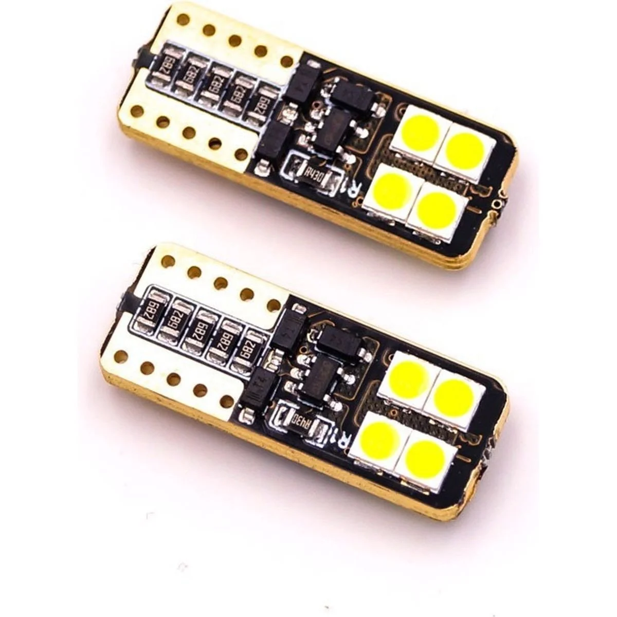 Φωτογραφία προϊόντος: OEM Ψείρες LED t10 πλακέ με 8 smd Can Bus 2 τεμάχια