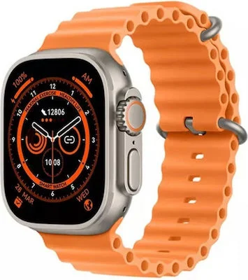 Φωτογραφία προϊόντος: OEM Z87 Ultra 2 49mm Smartwatch με Παλμογράφο (Πορτοκαλί)