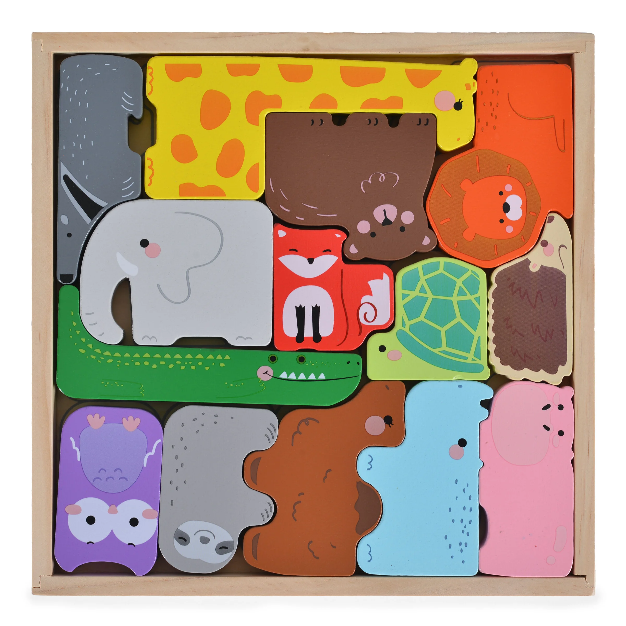 Φωτογραφία προϊόντος: Ξύλινο Παζλ Moni Wooden Animal Puzzle 3002 15τεμ. 12m+