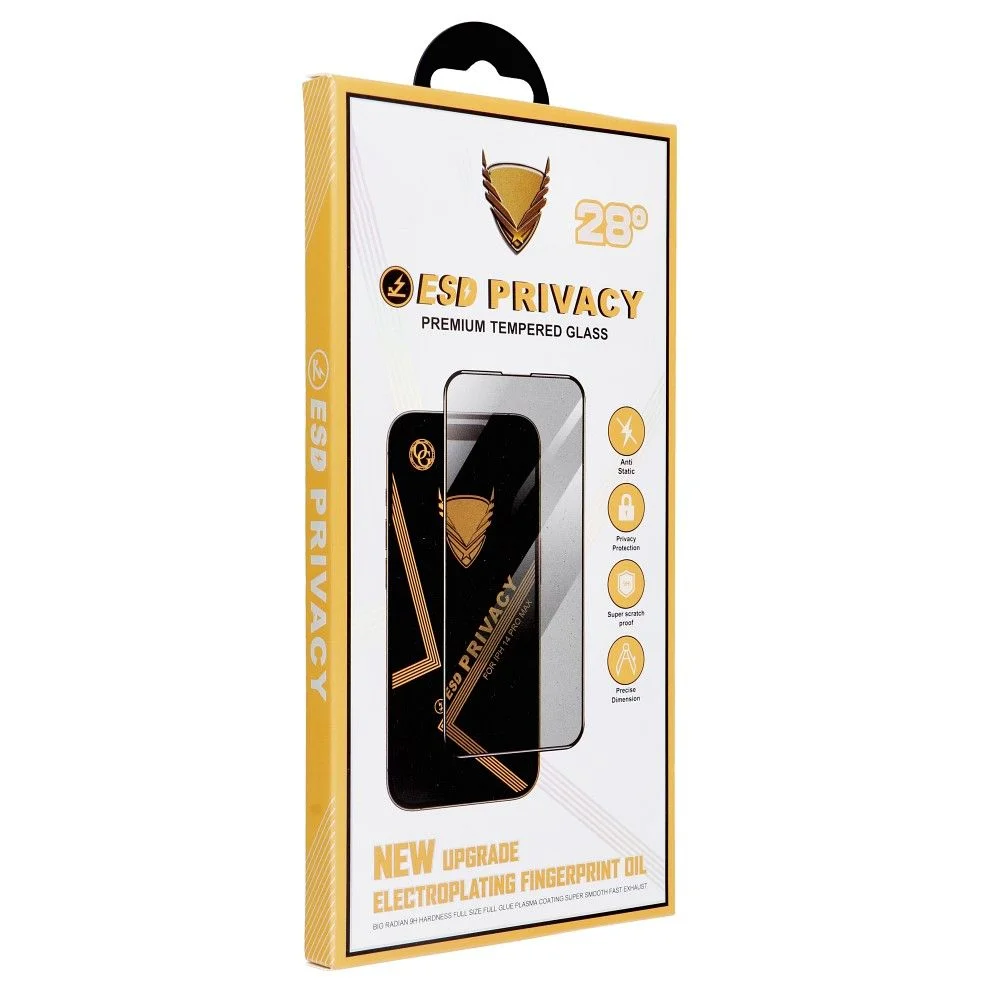 Φωτογραφία προϊόντος: . OG Premium Privacy Glass - for Iphone 16 black