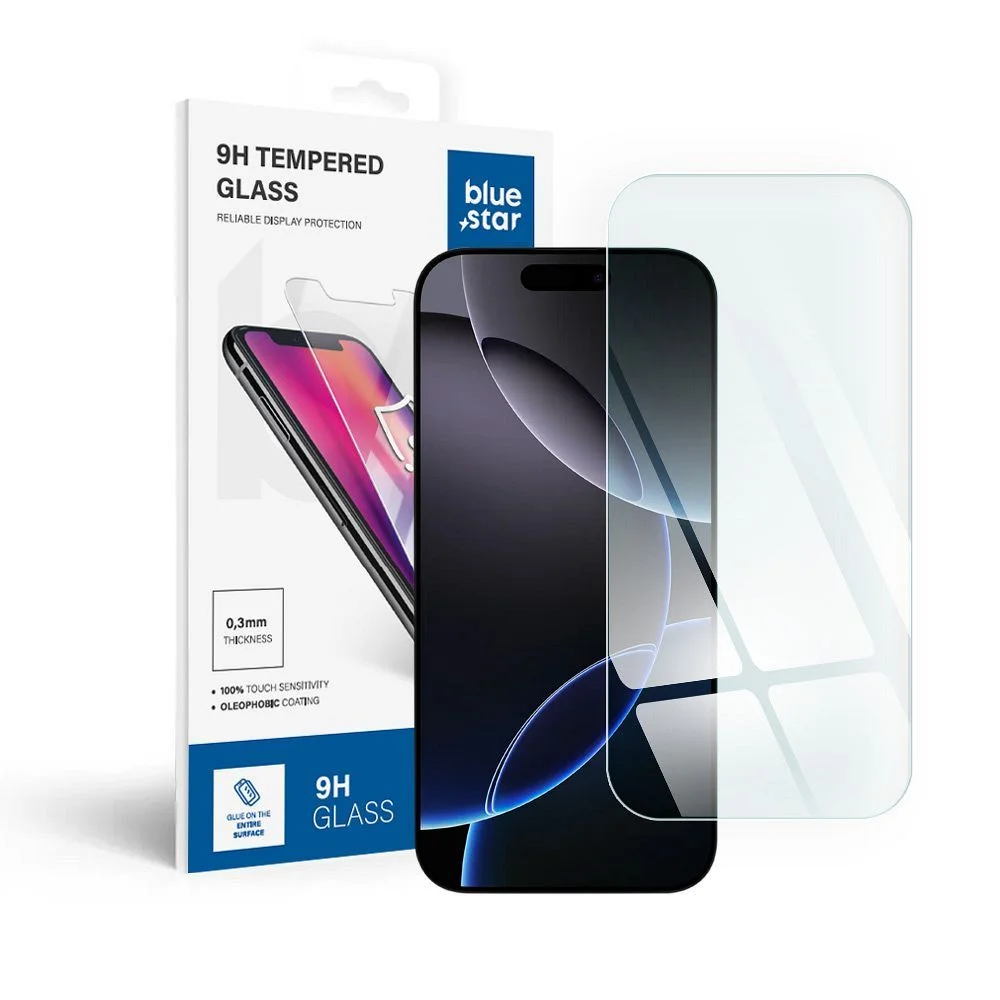 Φωτογραφία προϊόντος: . Tempered glass to iPhone 16 PRO MAX / 17 PRO MAX Blue Star