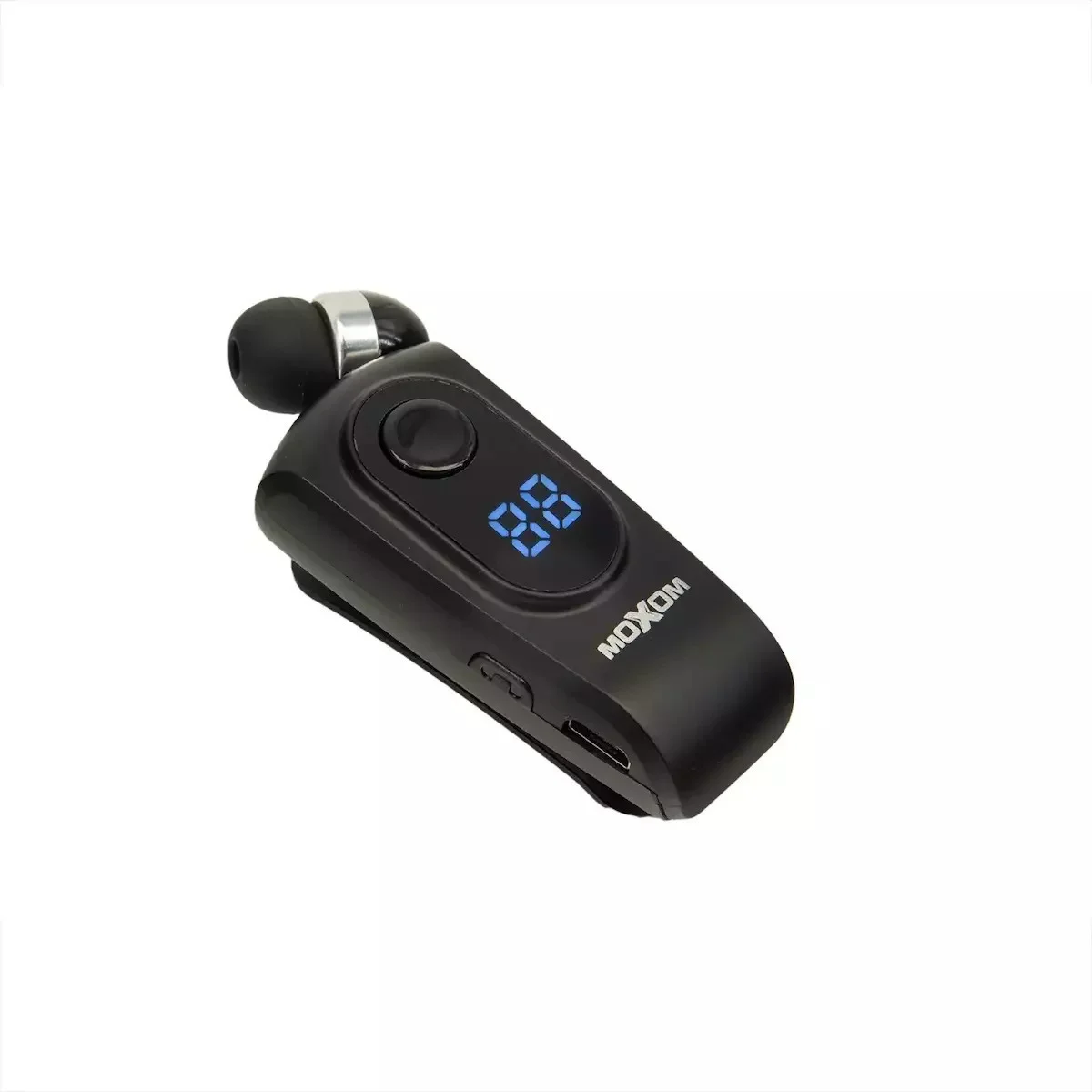 Φωτογραφία προϊόντος: OEM Moxom MX-WL76 In-ear Bluetooth Handsfree Ακουστικό Πέτου Μαύρο