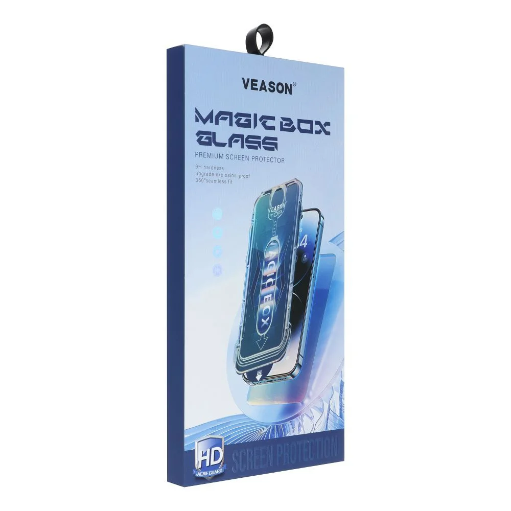 Φωτογραφία προϊόντος: . 6D Pro Veason Easy-Install Glass + Applicator - for Iphone 16 Plus black