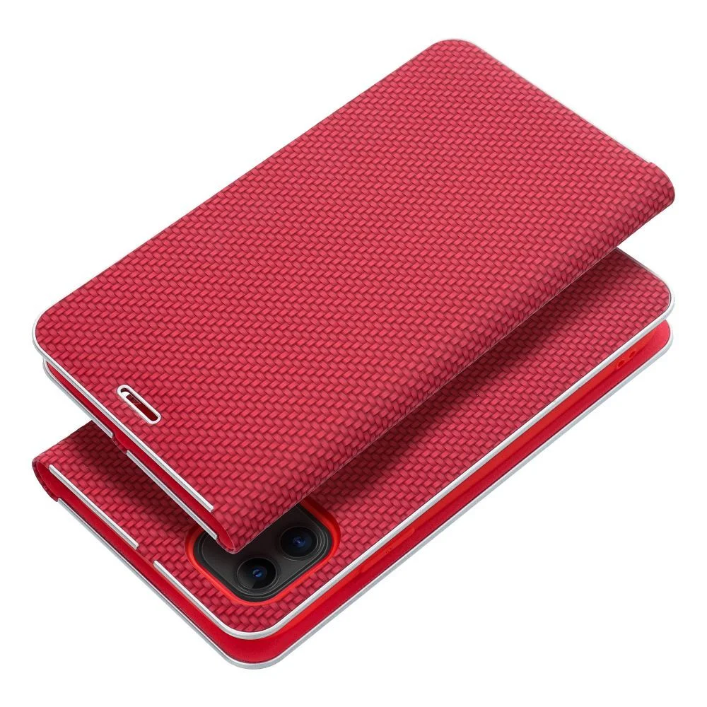 Φωτογραφία προϊόντος: . LUNA Book Carbon for IPHONE 16 Plus red