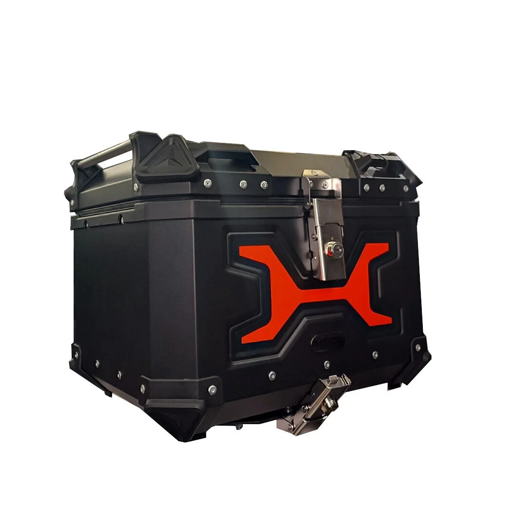Φωτογραφία προϊόντος: OEM MotoCentric Aluminium Motorcycle Top Case 45lt Black MC-45-001-RD