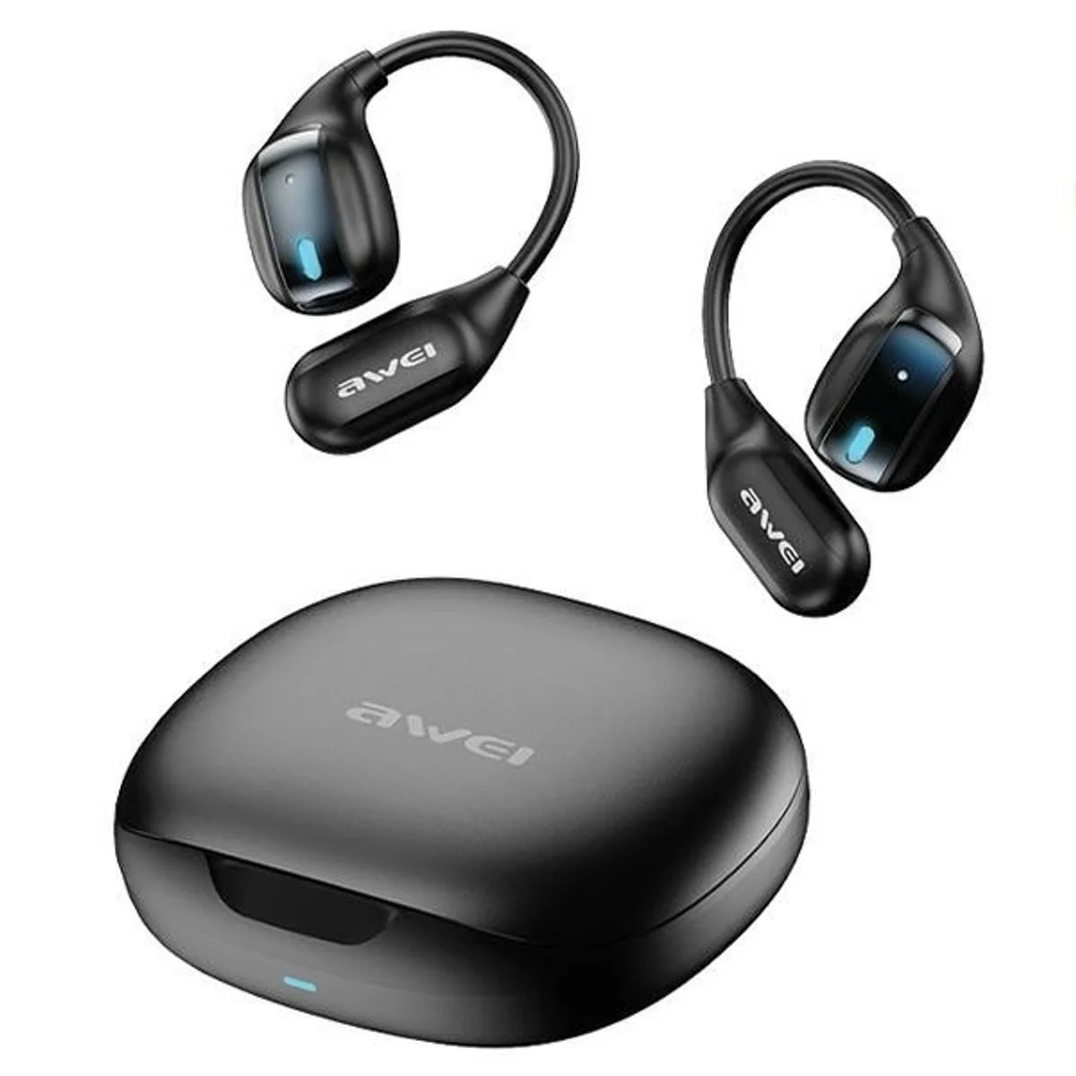 Φωτογραφία προϊόντος: OEM Awei TZ12 Open Ear Bluetooth Handsfree Ακουστικά με Θήκη Φόρτισης Μαύρα