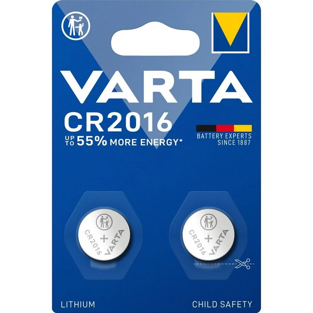 Φωτογραφία προϊόντος: . VARTA lithium battery CR2016 3V 2 pcs