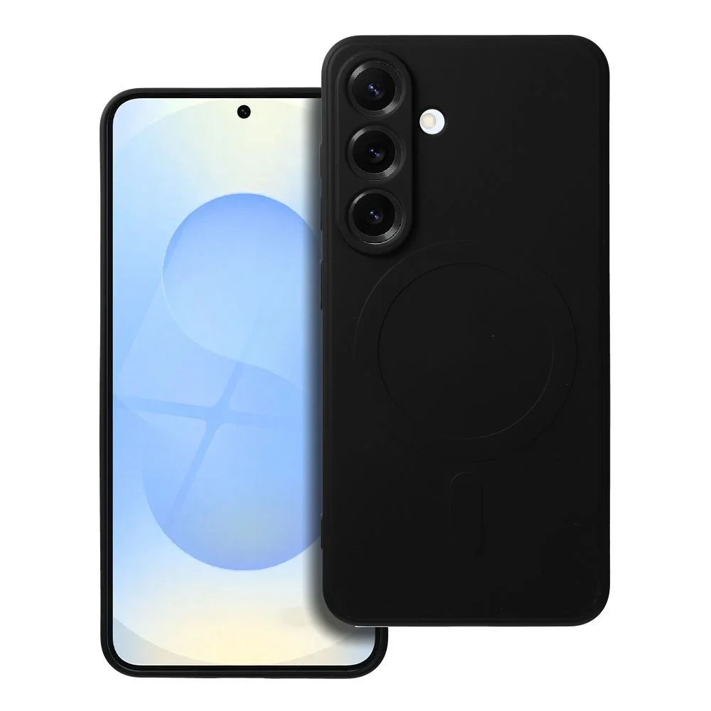 Φωτογραφία προϊόντος: . SILICONE MAG COVER case compatible with MagSafe for SAMSUNG S25 Edge black