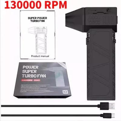 Φωτογραφία προϊόντος: OEM Mini Turbo Jet Fan High Speed 130,000 Rpm Max Air Speed 52 M S 130000rpm