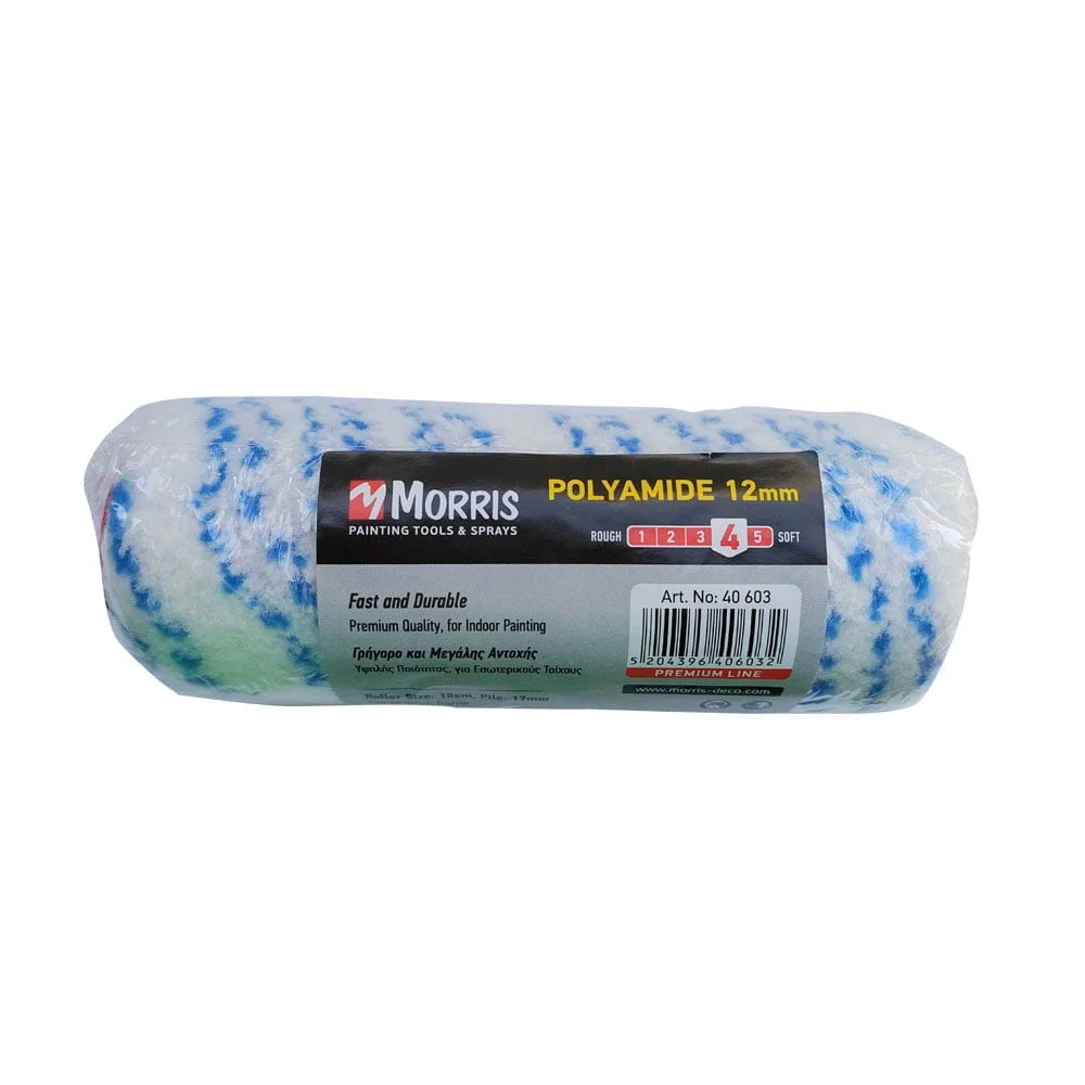 Φωτογραφία προϊόντος: Morris Ρολό Βαψίματος 12mm Plyamide Φ8mm 18cm x 50mm - 40603