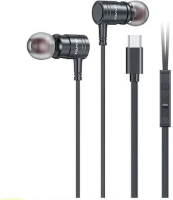 Φωτογραφία προϊόντος: OEM Awei PC-12T In-ear Handsfree Ακουστικά με Βύσμα USB-C Μαύρο
