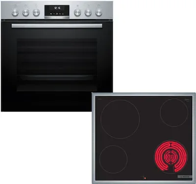 Φωτογραφία προϊόντος: Bosch Σετ Φούρνος HEG537BS4 + Εστία NKF645GA2E