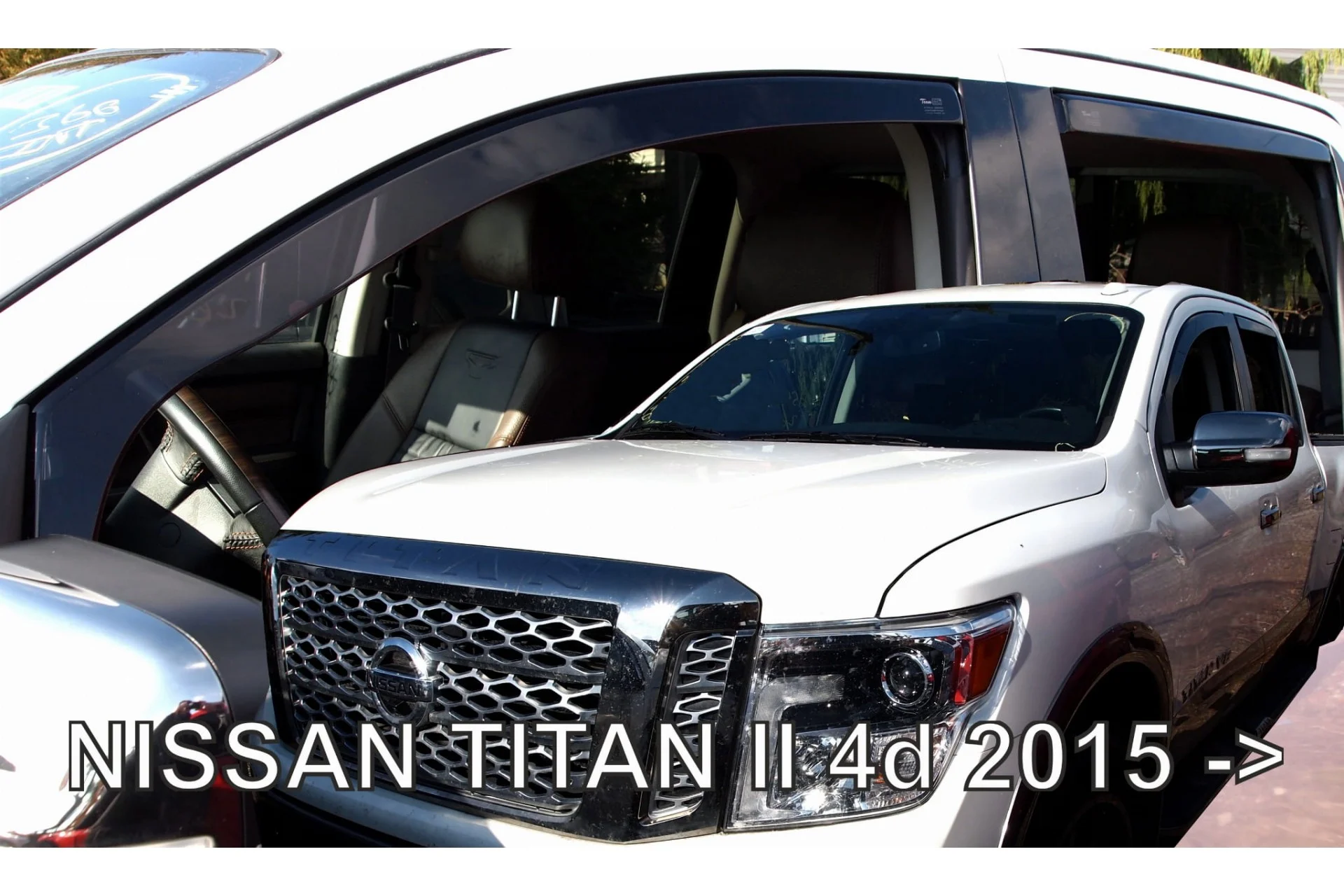 Φωτογραφία προϊόντος: Nissan Titan 4D 2015+ Σετ Ανεμοθραυστες Αυτοκινητου Απο Ευκαμπτο Φιμε Πλαστικο Heko - 4 ΤΕΜ.