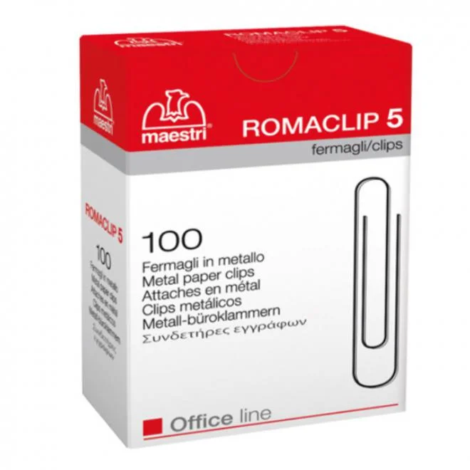 Φωτογραφία προϊόντος: Συνδετήρες romaclip Ν.5 100 τεμάχια