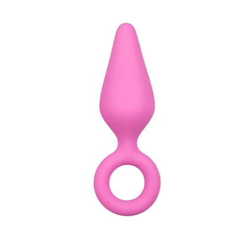 Φωτογραφία προϊόντος: EasyToys Pointy Pink Butt Plug With Pull Ring-Πρωκτική Σφήνα σε χρώμα ροζ 1τμχ