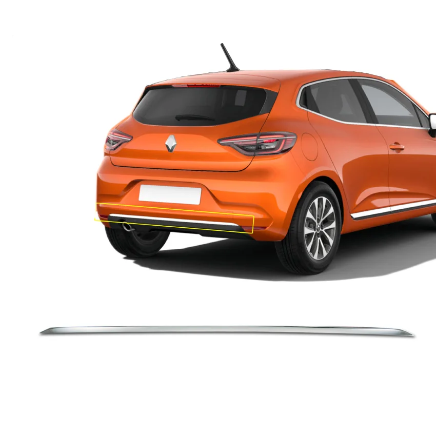 Φωτογραφία προϊόντος: Renault Clio Hb 2019+ ​TRIM Μαρκε Πορτ Μπαγκαζ Χρωμιο Μεταλλικο S-DIZAYN - 1 TEM.