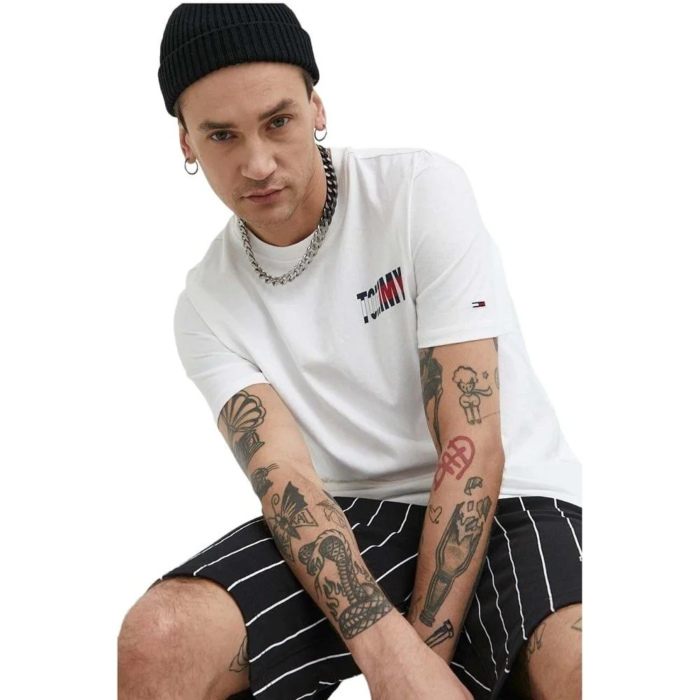 Φωτογραφία προϊόντος: Tommy Hilfiger Ανδρικό T-shirt Λευκό με Λογότυπο