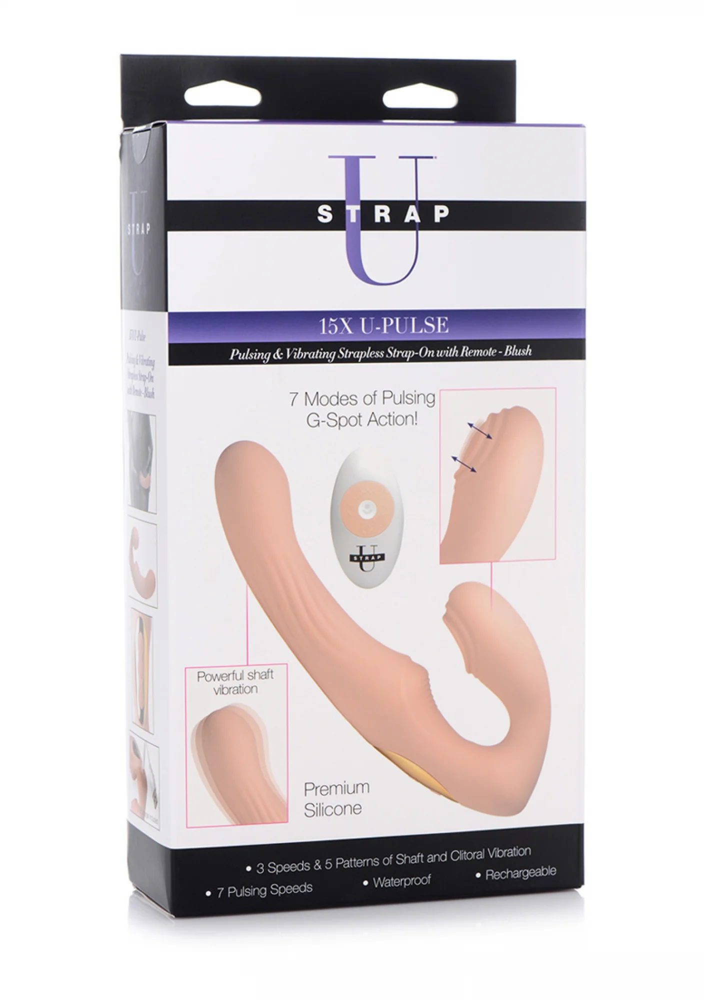 Φωτογραφία προϊόντος: U-Pulse - Silicone Pulsating and Vibrating Strapless Strap-On