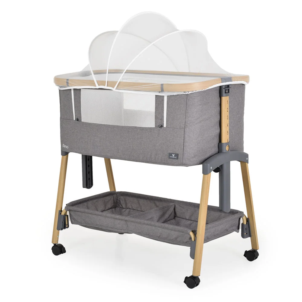 Φωτογραφία προϊόντος: Cangaroo Βρεφικό Λίκνο Amo Light Grey + Κουνουπιέρα