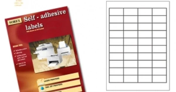 Φωτογραφία προϊόντος: ΕΤΙΚΕΤΕΣ ΕΚΤΥΠΩΤΗ SOREX 48.5X25.4mm 100Φ