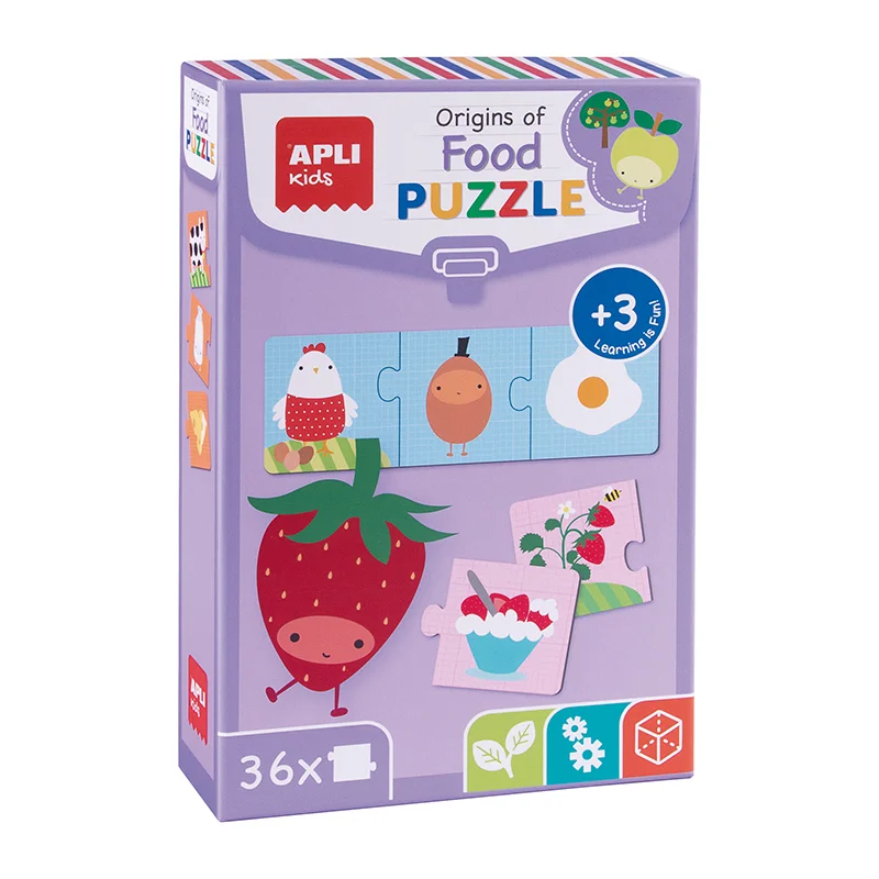 Φωτογραφία προϊόντος: Apli Kids Παιδικό Puzzle Origin Of Food 36pcs για 3+ Ετών