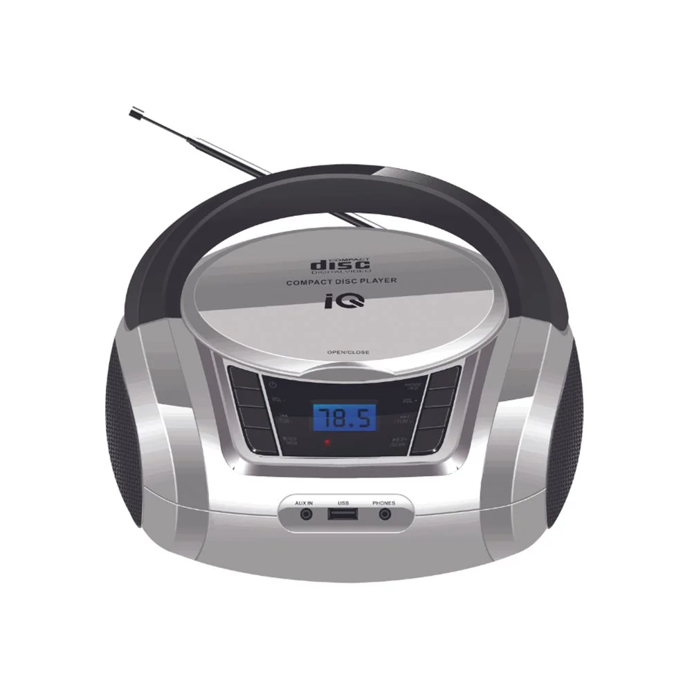 Φωτογραφία προϊόντος: IQ Φορητό Ράδιο CD CD-498 Ασημί