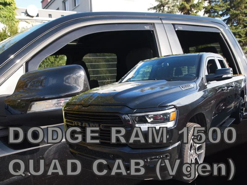 Φωτογραφία προϊόντος: Dodge Ram 1500 4D 2019+ (QUAD CAB) 1,5 Καμπινα Σετ Ανεμοθραυστες Αυτοκινητου Απο Ευκαμπτο Φιμε Πλαστικο Heko - 4 ΤΕΜ.