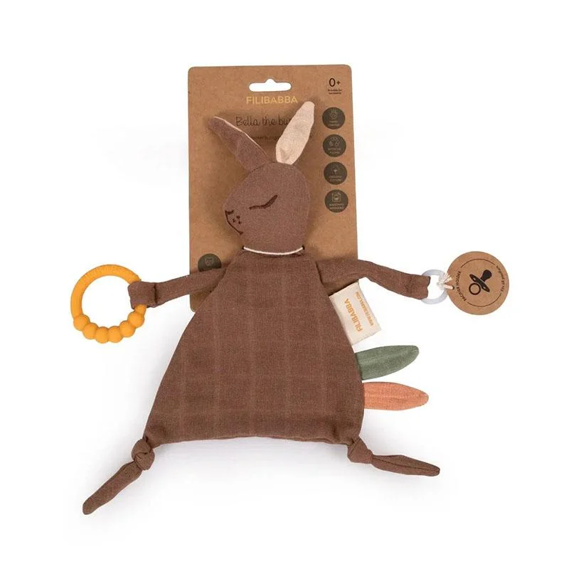 Φωτογραφία προϊόντος: FILIBABBA Comfort Blanket με Teether – Bella the Bunny