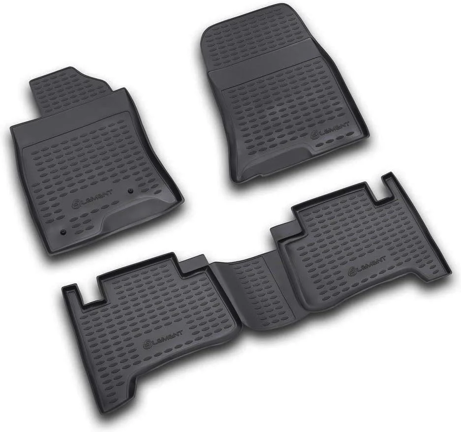Φωτογραφία προϊόντος: Toyota Land Cruiser Prado 2003-2009 Μαρκε Πατακια Σε Σκαφη Tpe Λαστιχο Σε Ανθρακι Σκουρο Γκρι Χρωμα Novline - 4 ΤΕΜ.