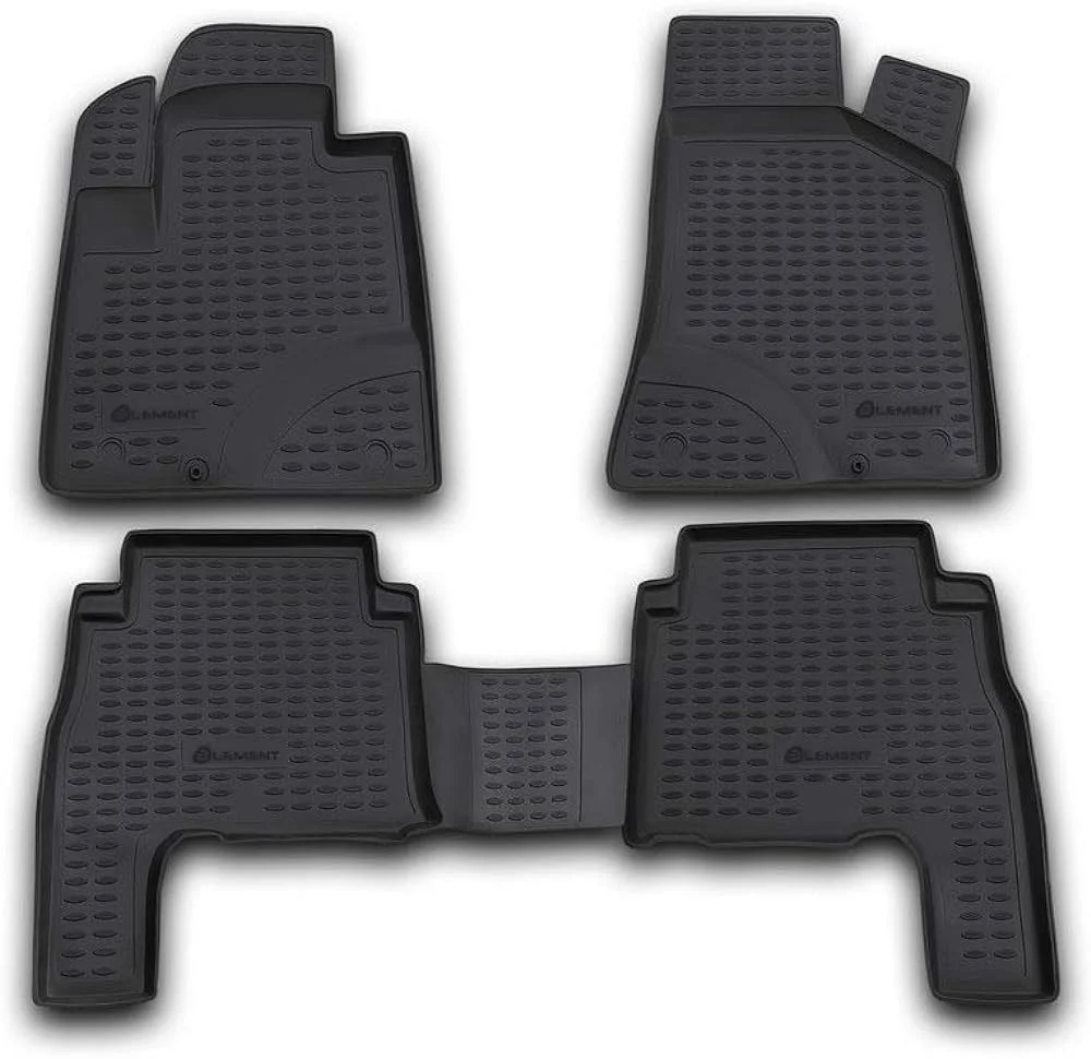 Φωτογραφία προϊόντος: Hyundai Santa Fe 2006-2010 Μαρκε Πατακια Σε Σκαφη Tpe Λαστιχο Σε Μαυρο Χρωμα Novline - 4 ΤΕΜ.