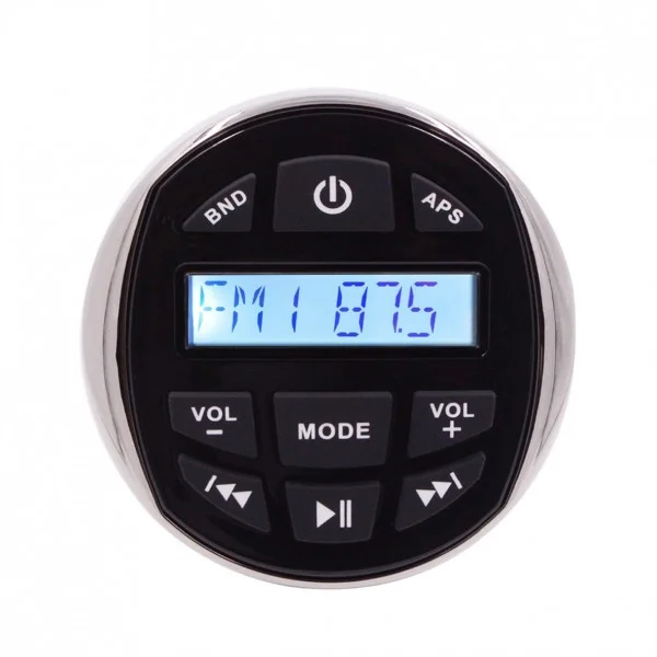 Φωτογραφία προϊόντος: Hasda MP3 Player 113 mm- 5V-4X40W Με ΡΑΔΙΟΦΩΝΟ/USB/BLUETOOTH (ΑΔΙΑΒΡΟΧΟ/ΣΤΡΟΓΓΥΛΟ/ΜΑΥΡΟ Χρωμιομενο ΔΑΧΤΥΛΙΔΙ)