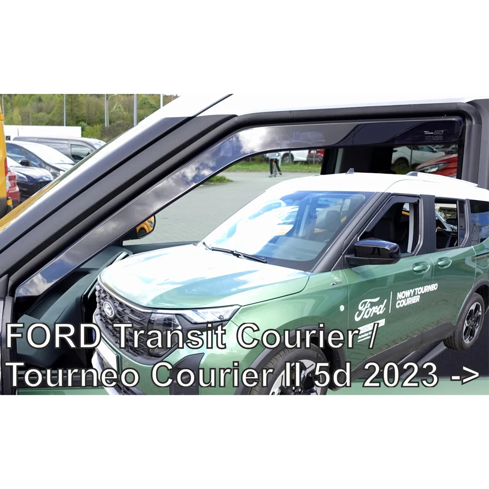 Φωτογραφία προϊόντος: Ανεμοθραυστες Για Ford Transit Courier / Tourneo Courier 5D 2023+ Ζευγαρι Απο Ευκαμπτο Φιμε Πλαστικο Heko - 2 ΤΕΜ.