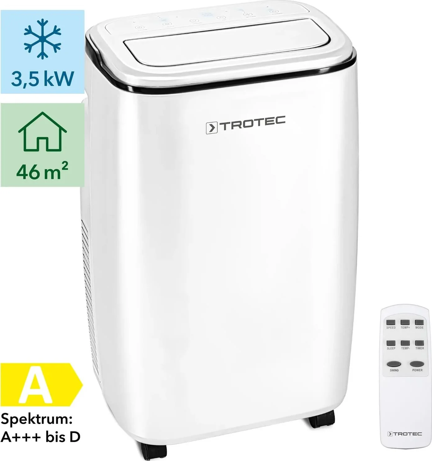 Φωτογραφία προϊόντος: Trotec PAC 3501-S Φορητό Κλιματιστικό 12000 BTU μόνο Ψύξης