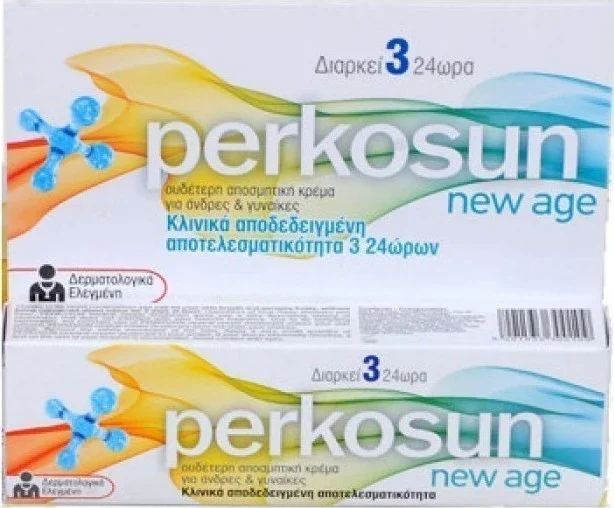 Φωτογραφία προϊόντος: Perkosun New Age 3 Days - Ουδέτερη Αποσμητική Κρέμα Για Άνδρες Και Γυναίκες Διάρκειας 3 ημερών, 20g - OEM