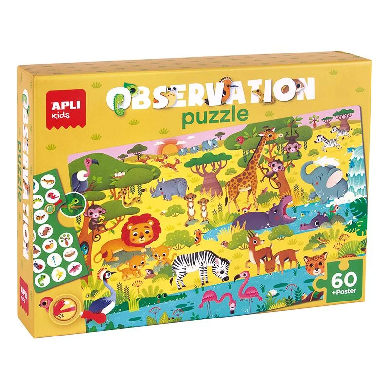 Φωτογραφία προϊόντος: Apli Kids Παιδικό Puzzle Observation - Savannah 60pcs για 4+ Ετών Apli Kids