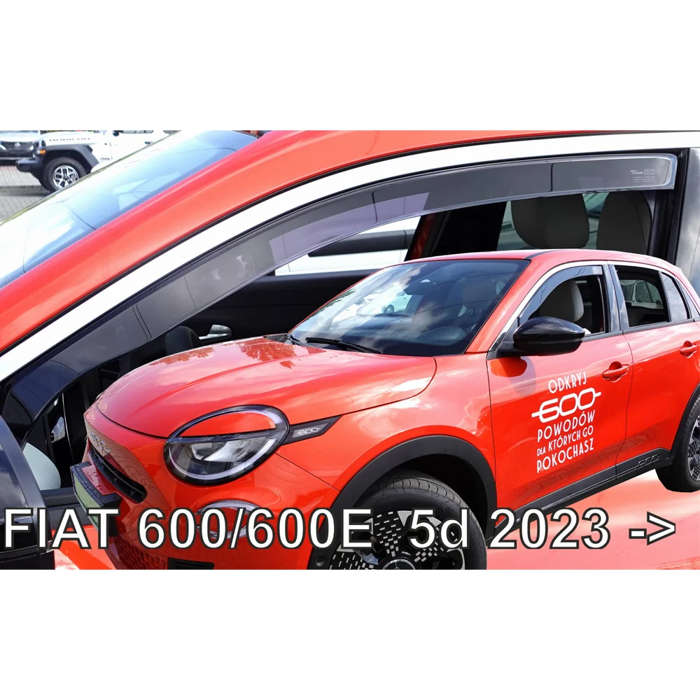 Φωτογραφία προϊόντος: Ανεμοθραυστες Για Fiat 600/600E 5D 2023+ Ζευγαρι Απο Ευκαμπτο Φιμε Πλαστικο Heko - 2 ΤΕΜ.