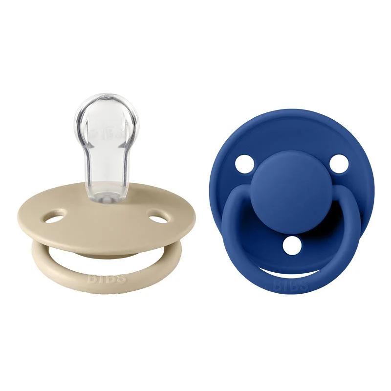 Φωτογραφία προϊόντος: ΠΙΠΙΛΕΣ BIBS DE LUX 2PACK. SILICONE VANILLA/CORNFLOWER ONE SIZE