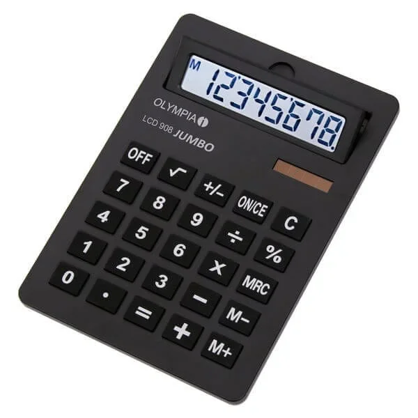 Φωτογραφία προϊόντος: Olympia LCD-908 JUMBO A4 Ηλιακή αριθμομηχανή με μεγάλα πλήκτρα