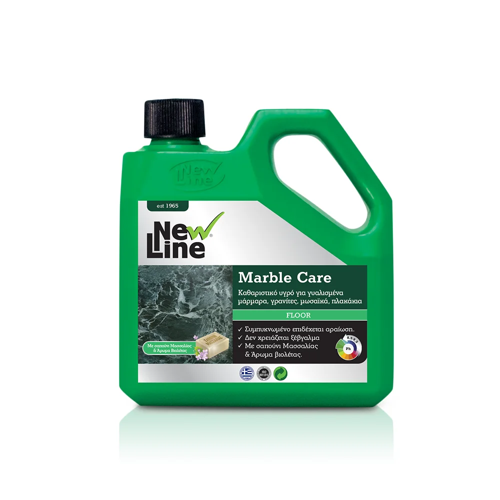 Φωτογραφία προϊόντος: NEW LINE - Marble Care - Καθαριστικό υγρό για γυαλισμένα μάρμαρα, γρανίτες, μωσαϊκά, πλακάκια - 1L