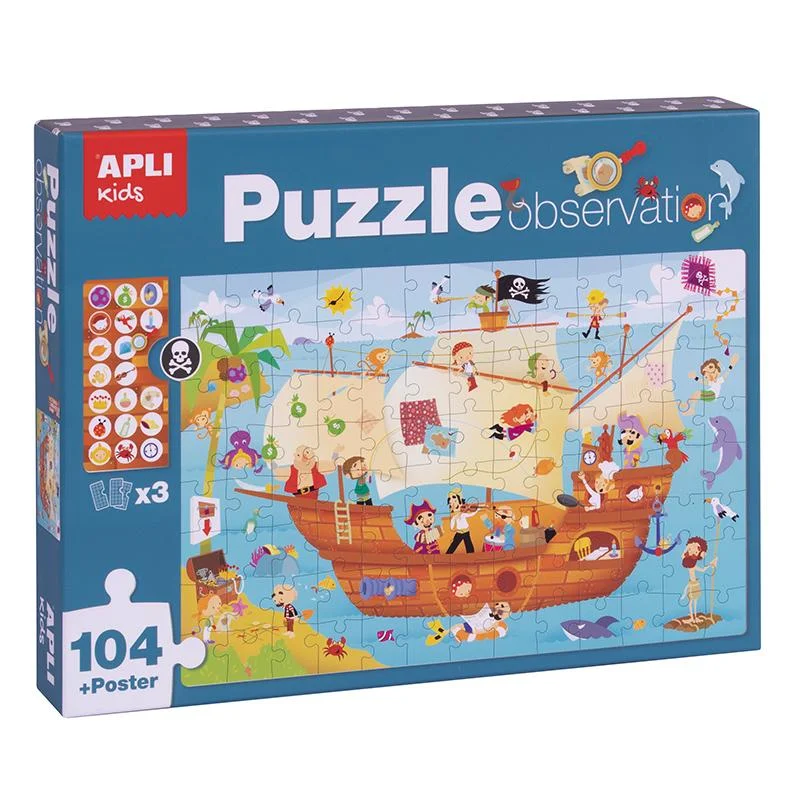 Φωτογραφία προϊόντος: Παιδικό Apli Kids Puzzle Πειρατικό Καράβι 104 τεμάχια για 5+ ετών